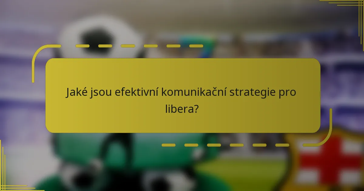 Jaké jsou efektivní komunikační strategie pro libera?